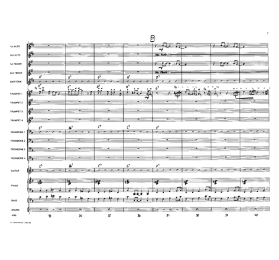Wah, Wah! Jazz Ensemble scores gallery preview page 6