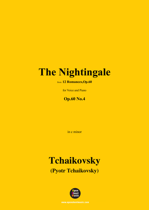 Book cover for Tchaikovsky-The Nightingale,in c minor,Op.60 No.4