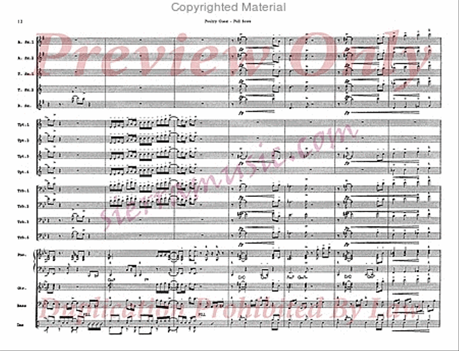 Poultry Guest Poultry Guest Big Band scores gallery preview page 13