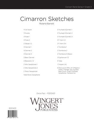 Cimarron Sketches - Full Score