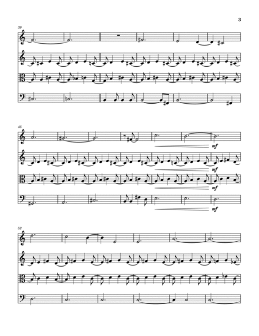 Minuano (Six-Eight) Minuano (Six-Eight) String Quartet scores gallery preview page 4