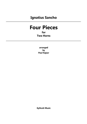 Four Pieces for Two Horns