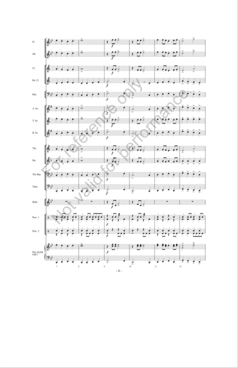 When Santa's Away, The Elves Will Play! Concert Band scores gallery preview page 3