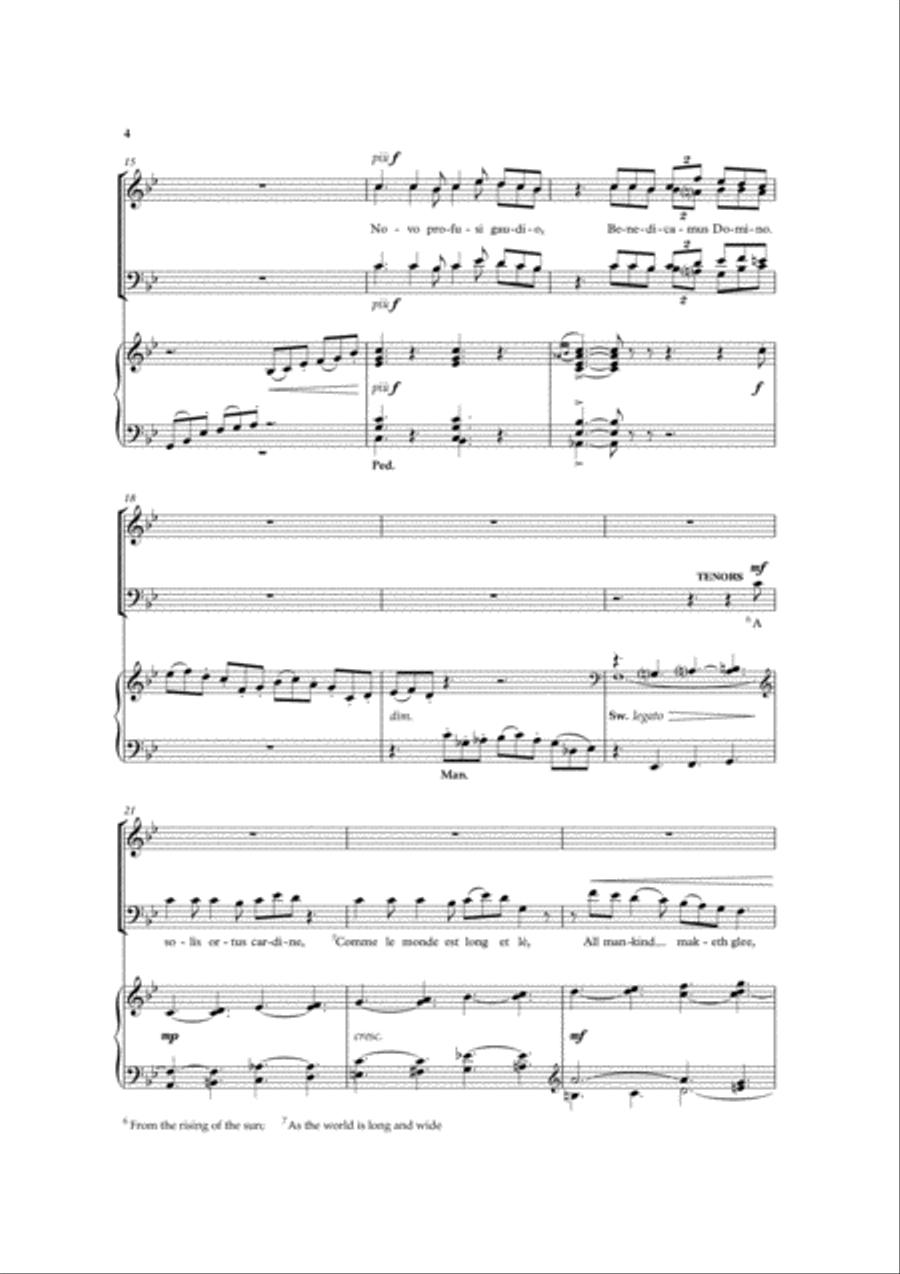 Novo profusi gaudio 4-Part scores gallery preview page 4
