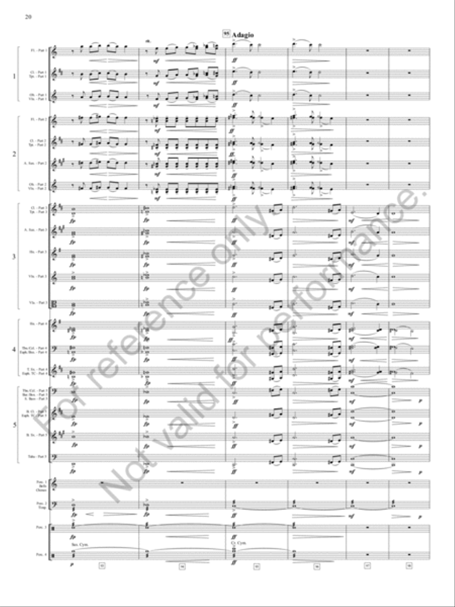 Emperata Overture Emperata Overture Concert Band scores gallery preview page 21