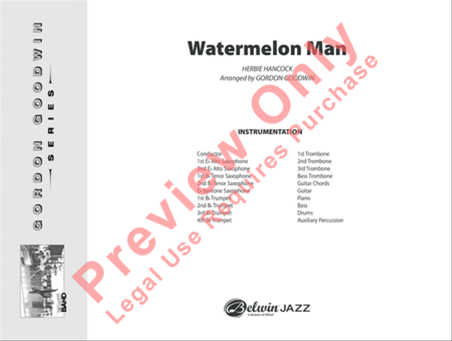 Watermelon Man Jazz Ensemble scores gallery preview page 26