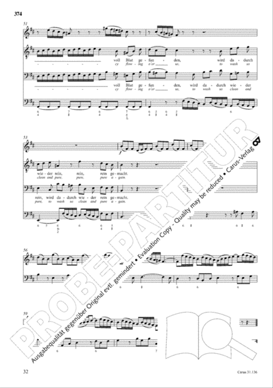 The Complete Sacred Vocal Works (Das geistliche Vokalwerk) Voice scores gallery preview page 375