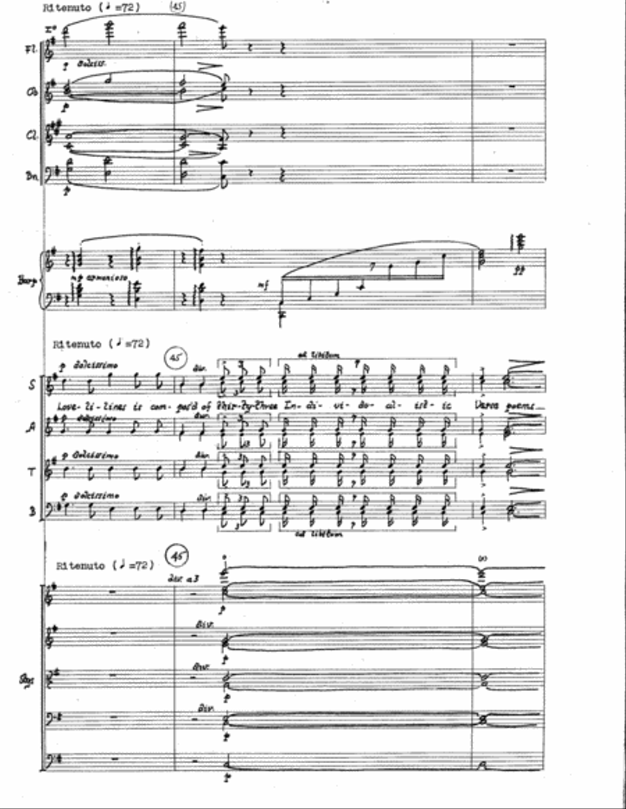 The American Mercury (Additional Full Score) Choir scores gallery preview page 14