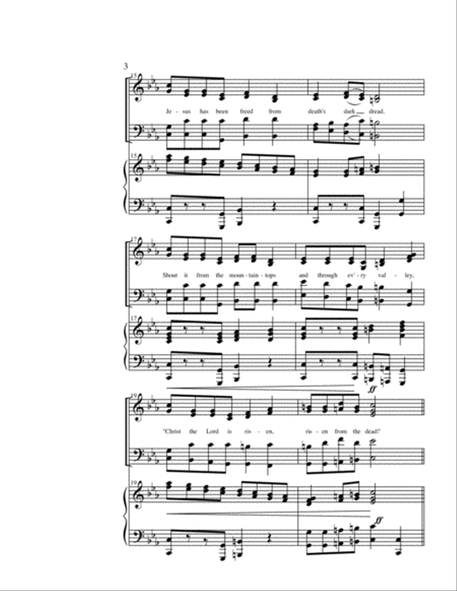 "Come With Great Elation" Choral Anthem SATB + trumpet, trombone, tuba