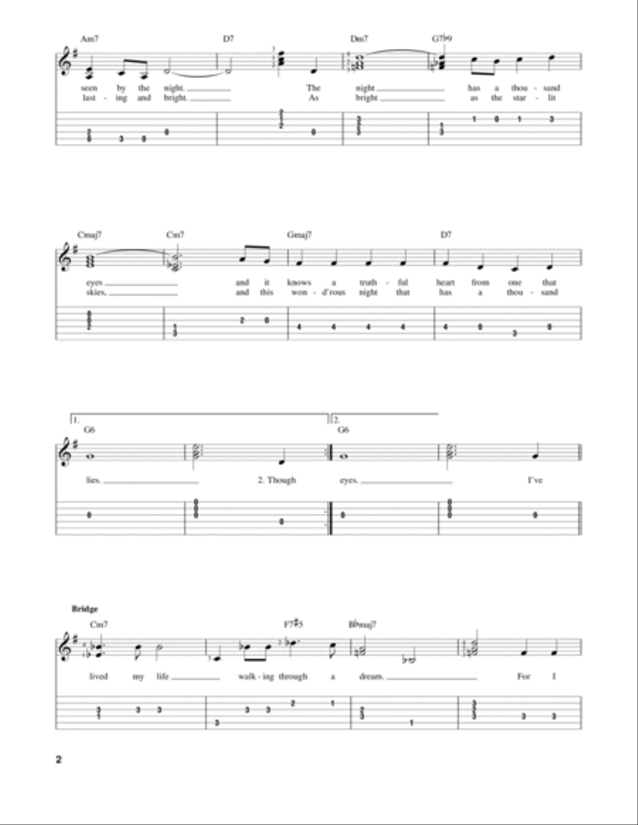 The Night Has A Thousand Eyes Electric Guitar scores gallery preview page 2