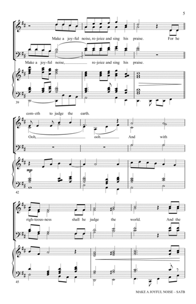Make A Joyful Noise - The Coronation Anthem (for SATB and Organ)