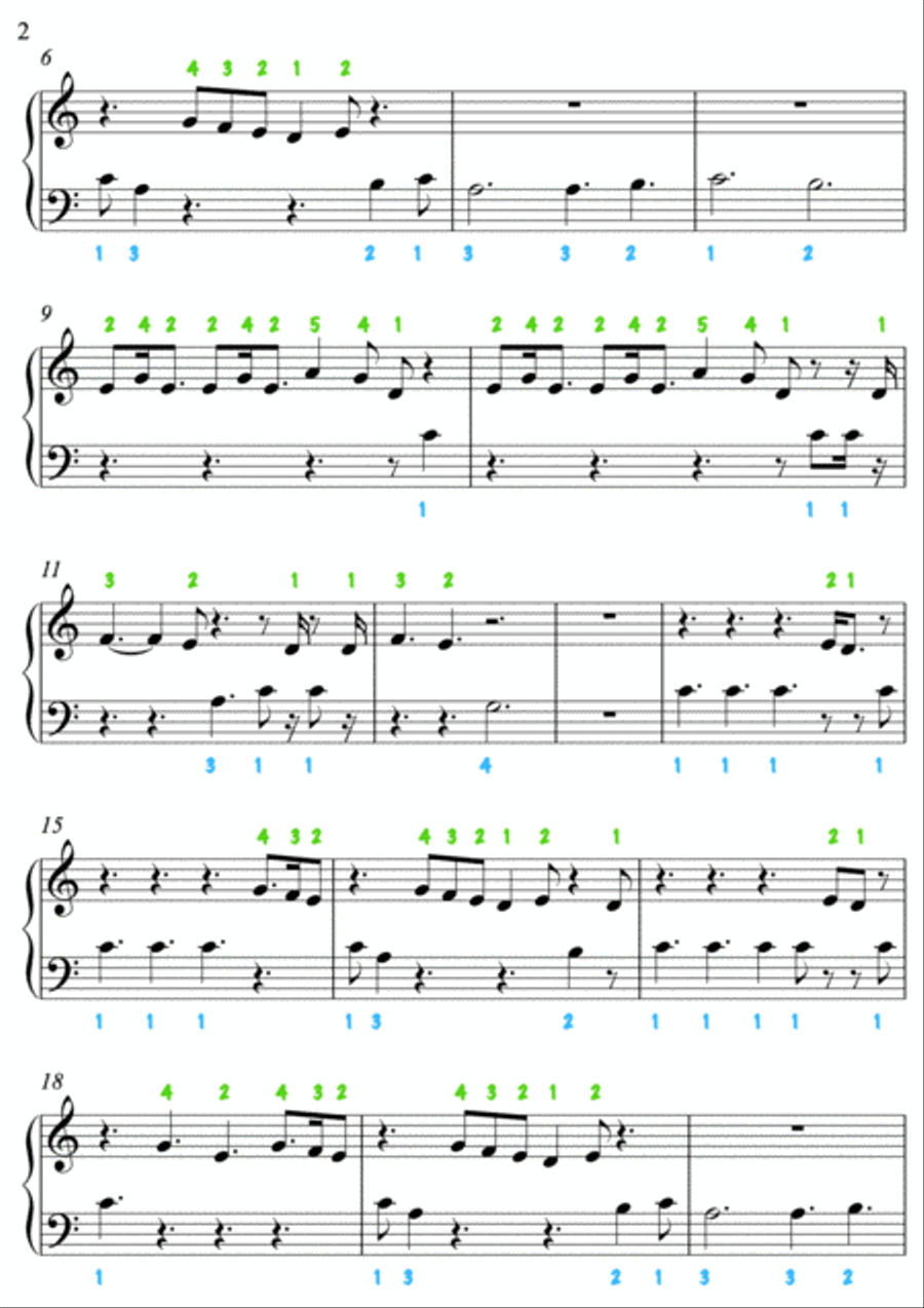 A Thousand Years Easy Piano scores gallery preview page 3