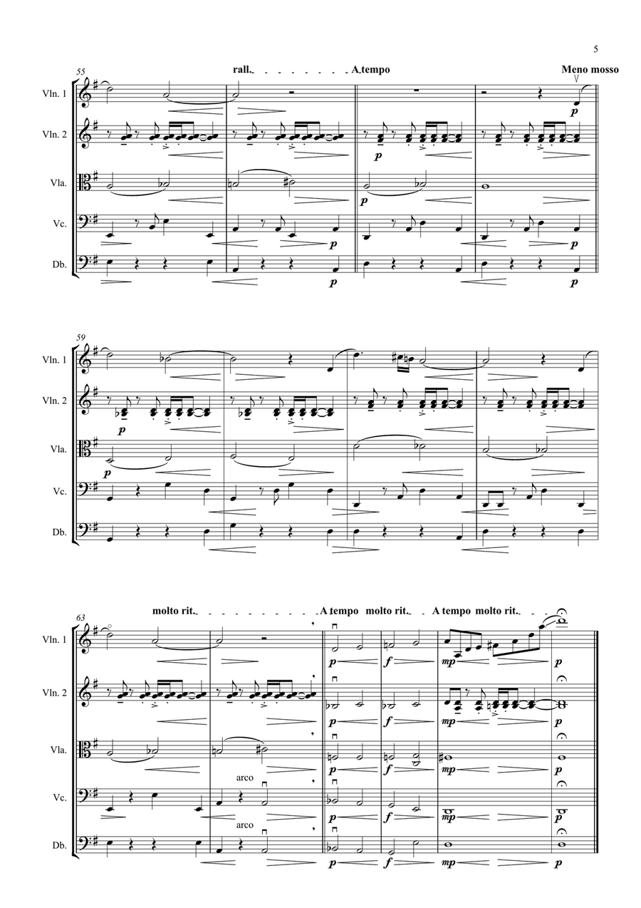 Thank you Tango for String Orchestra String Orchestra scores gallery preview page 5