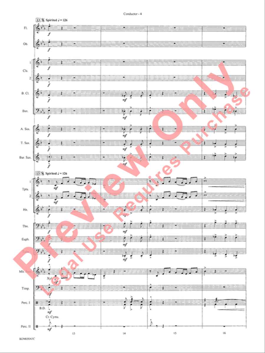 Abaco Overture Concert Band Methods scores gallery preview page 8
