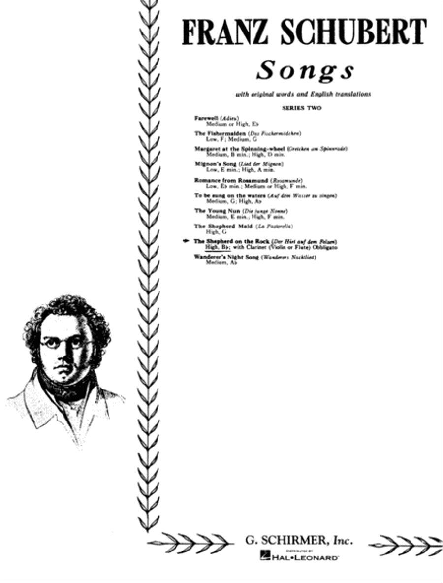 Shepherd on the Rock (der Hirt auf dem Felsen), Op. 129 Flute scores gallery preview page 1