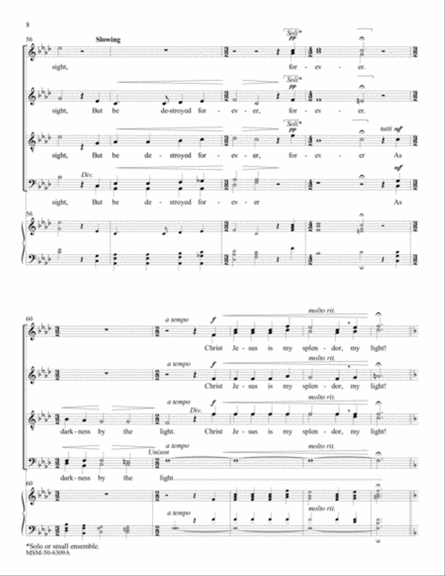 If God Himself Be For Me (Full Score and Instrumental Parts) Choir scores gallery preview page 5
