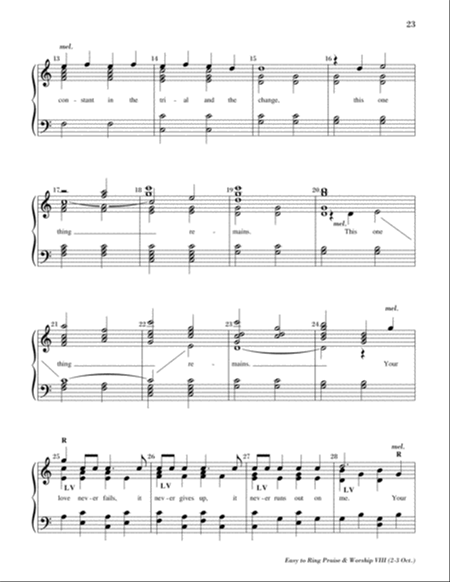 Easy to Ring Praise and Worship 3-Octaves scores gallery preview page 3