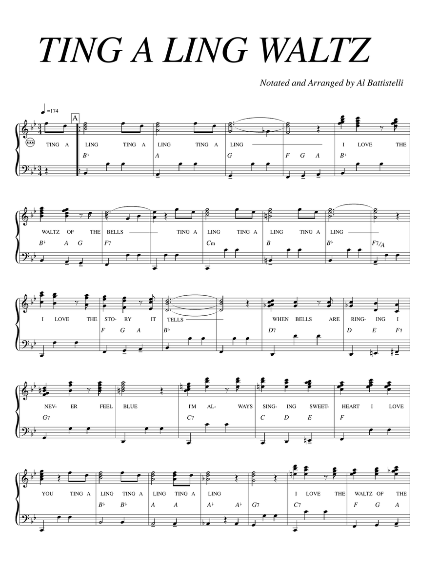 Ting a Ling Accordion scores gallery preview page 1