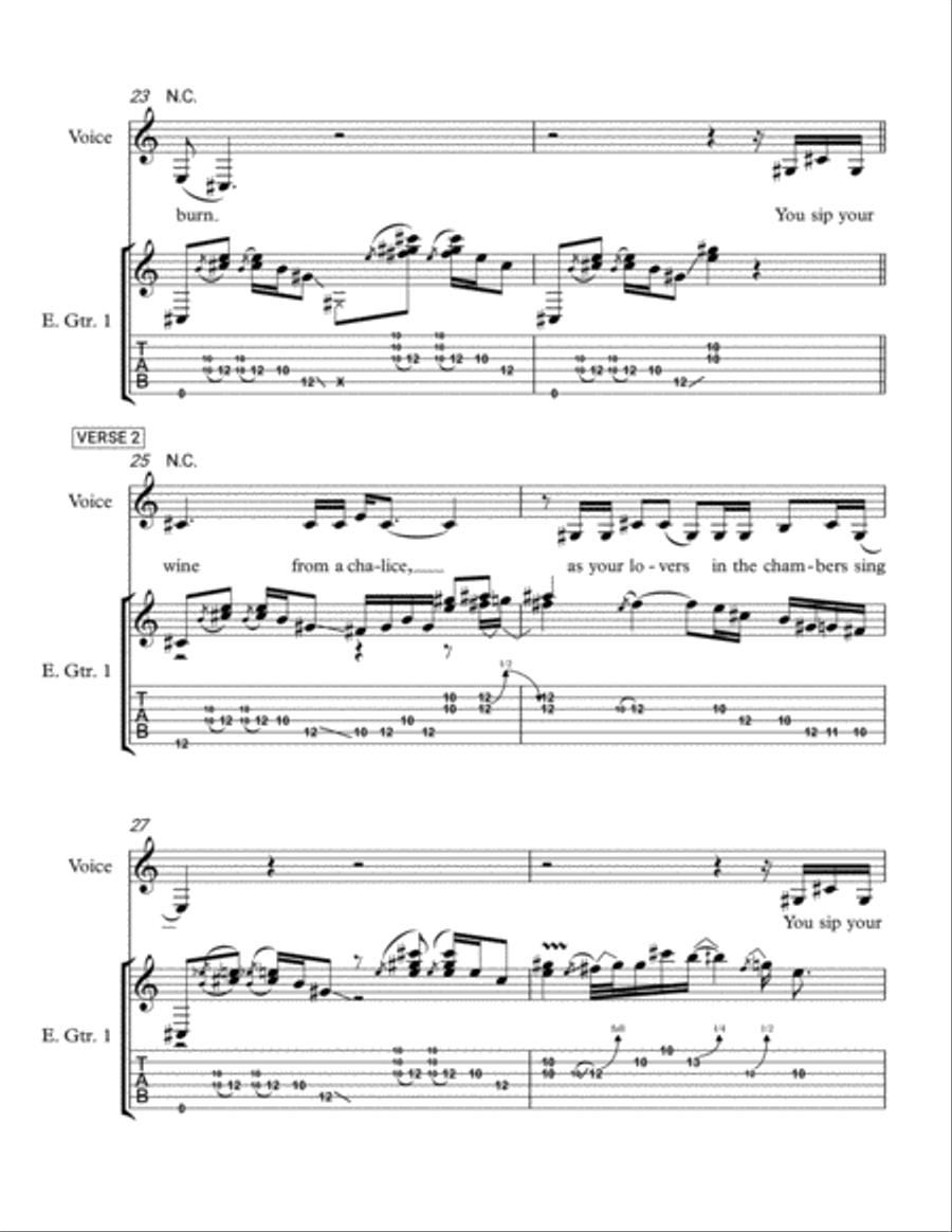 Monterey Electric Guitar scores gallery preview page 5