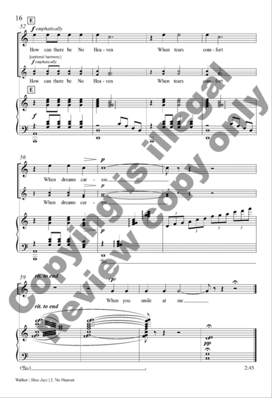 Shoe Jazz (Choral Score) Shoe Jazz (Choral Score) 2-Part scores gallery preview page 17