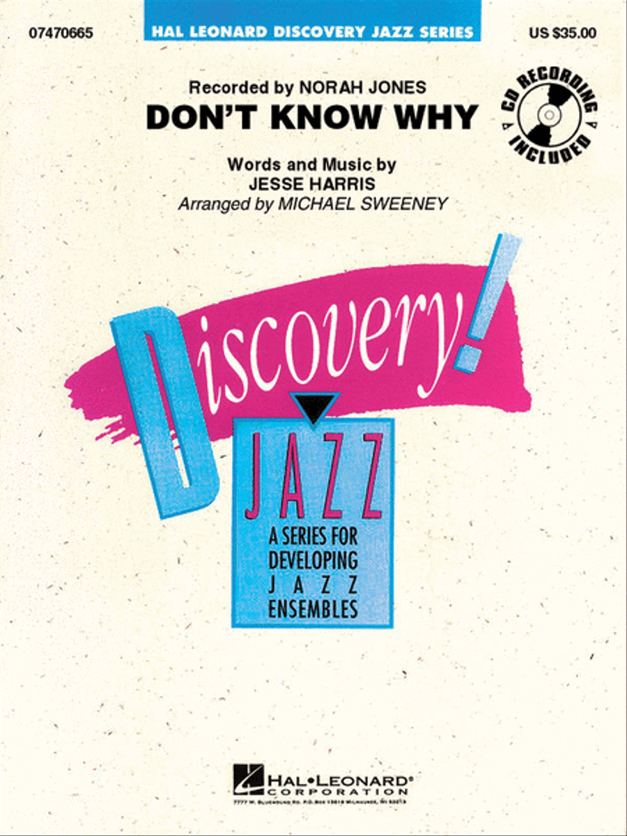 Don't Know Why Jazz Ensemble scores gallery preview page 1