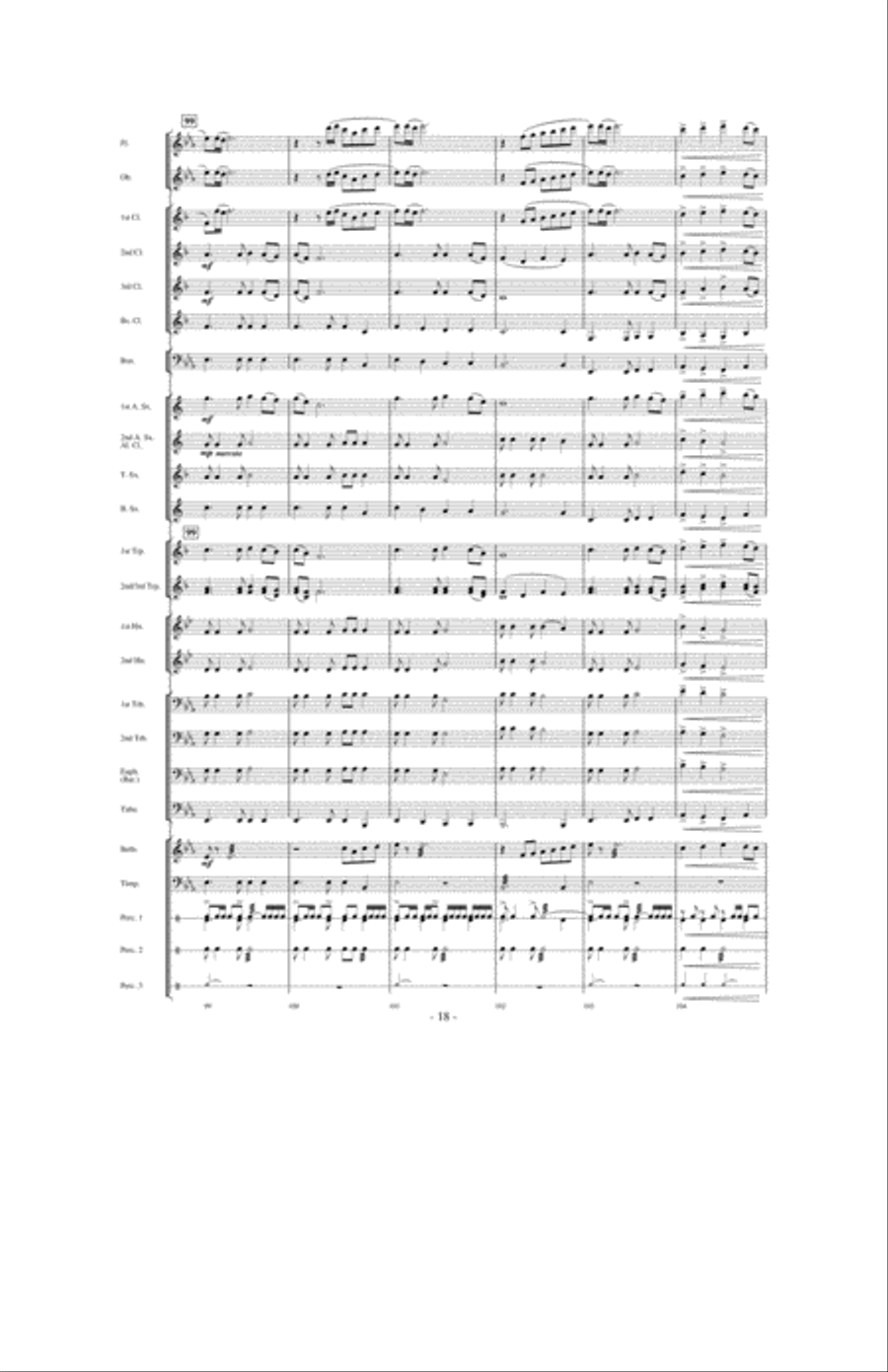 Spirit of the Pioneers Concert Band scores gallery preview page 17