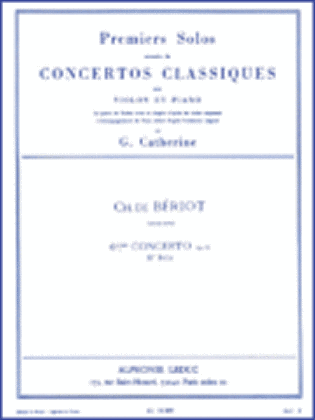 Premiers Solos Concertos Classiques No. 6, Op. 70