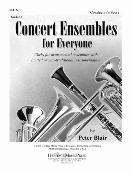 Concert Ensembles for Everyone - Score