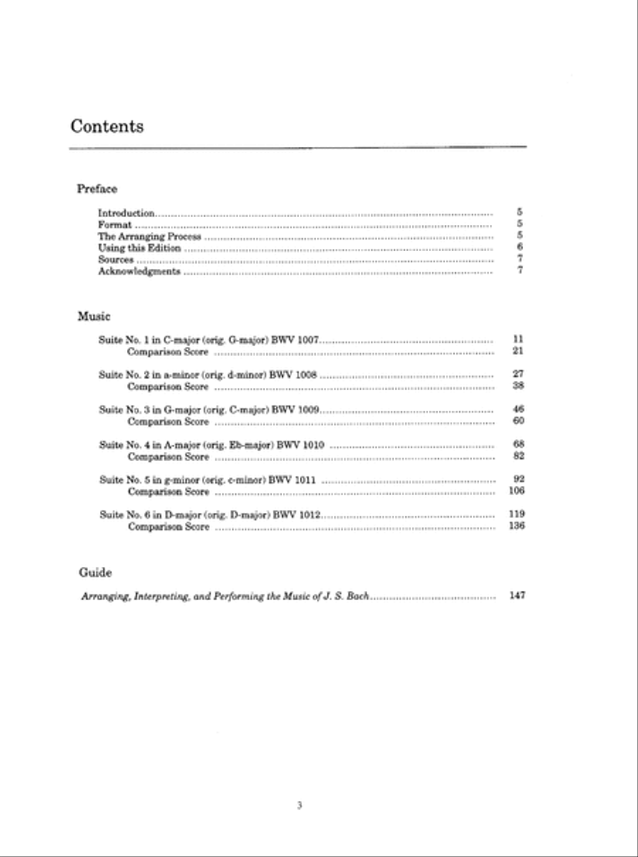 J. S. Bach: Six Unaccompanied Cello Suites Arranged for Guitar Cello scores gallery preview page 4