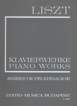 Book cover for Annees de Pelerinage Band 3