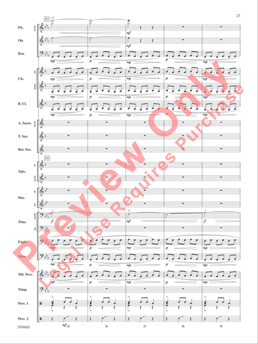 At the Movies with Danny Elfman Concert Band scores gallery preview page 24