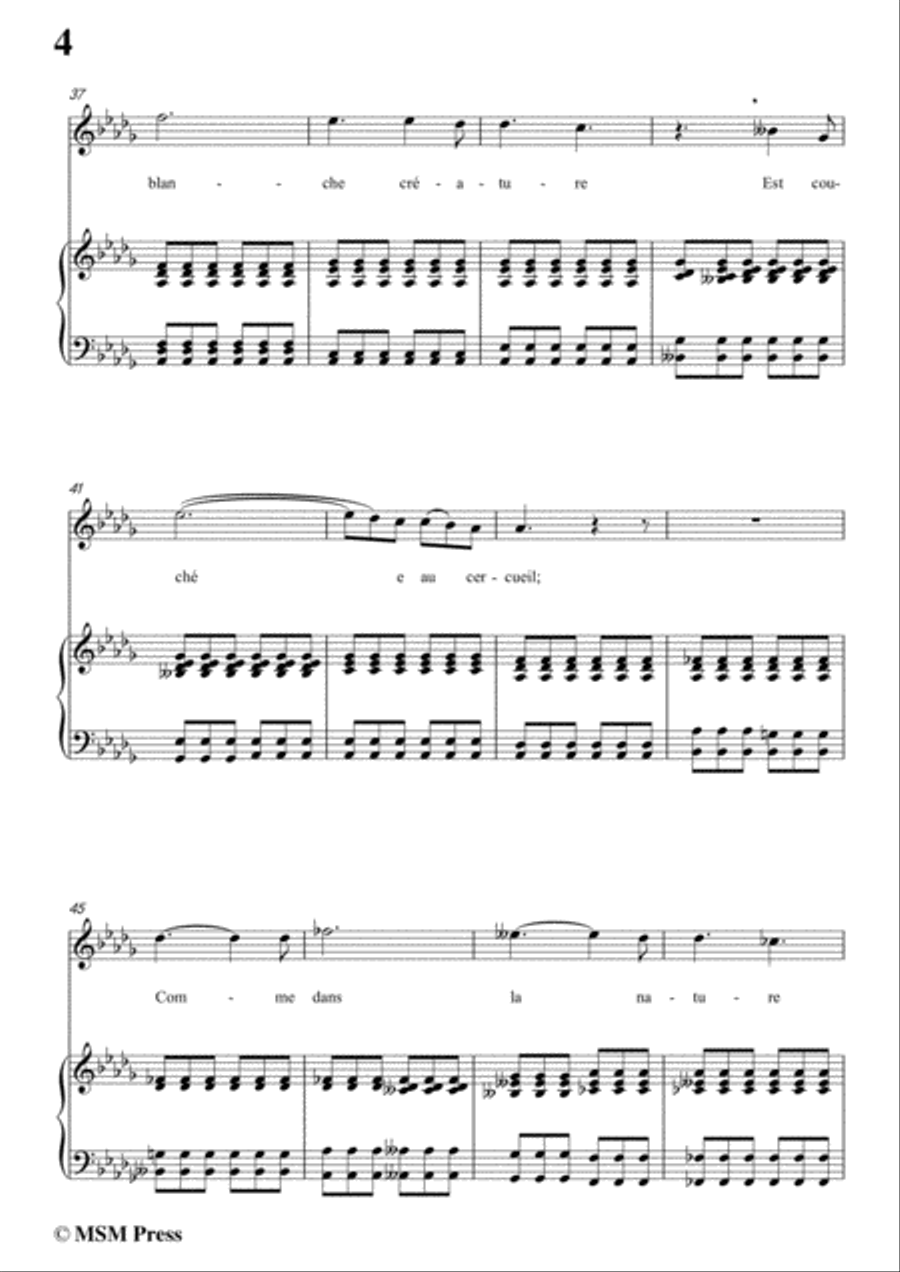 Berlioz-Sur les Lagunes in g sharp minor,for voice and piano Voice Solo scores gallery preview page 6