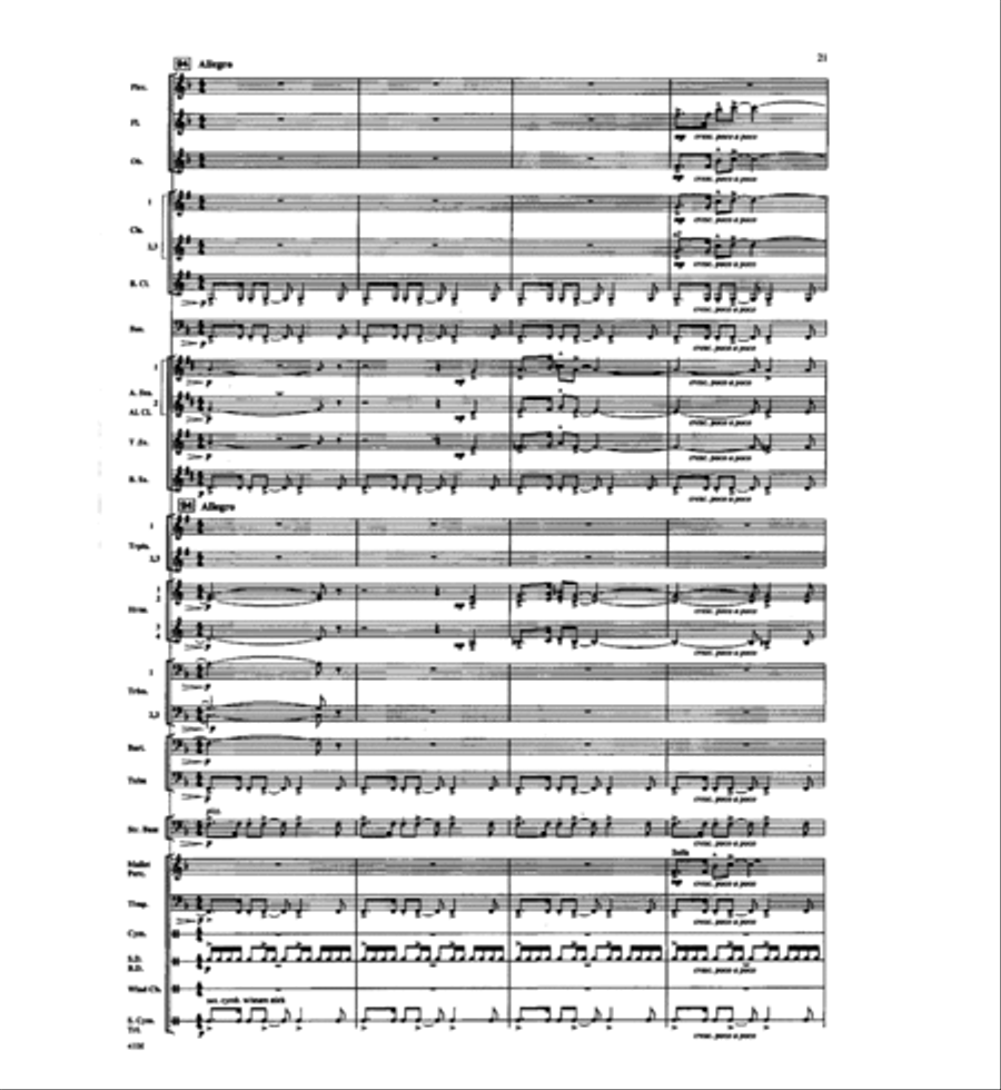 Of A Distant Star Concert Band scores gallery preview page 20