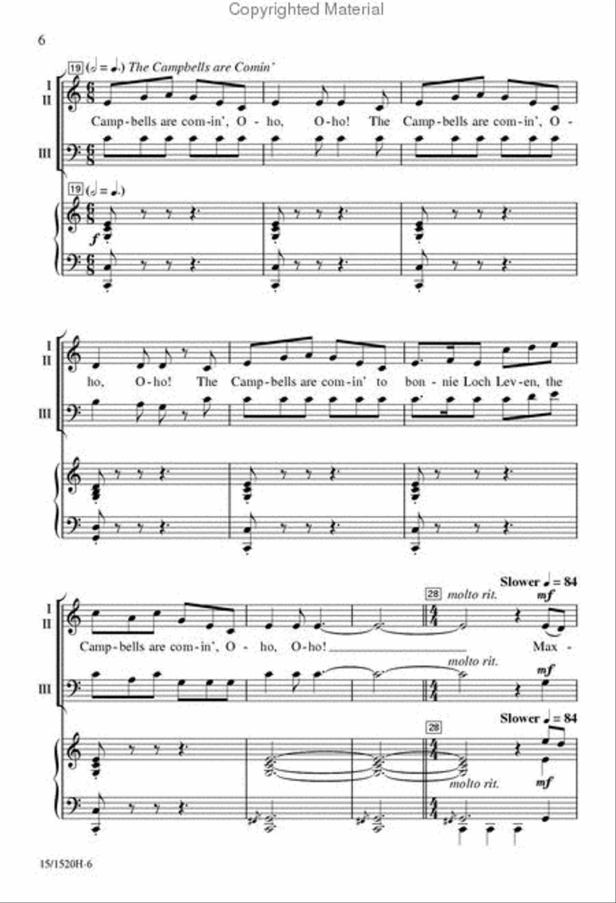 A Scottish Tribute 3-Part scores gallery preview page 5