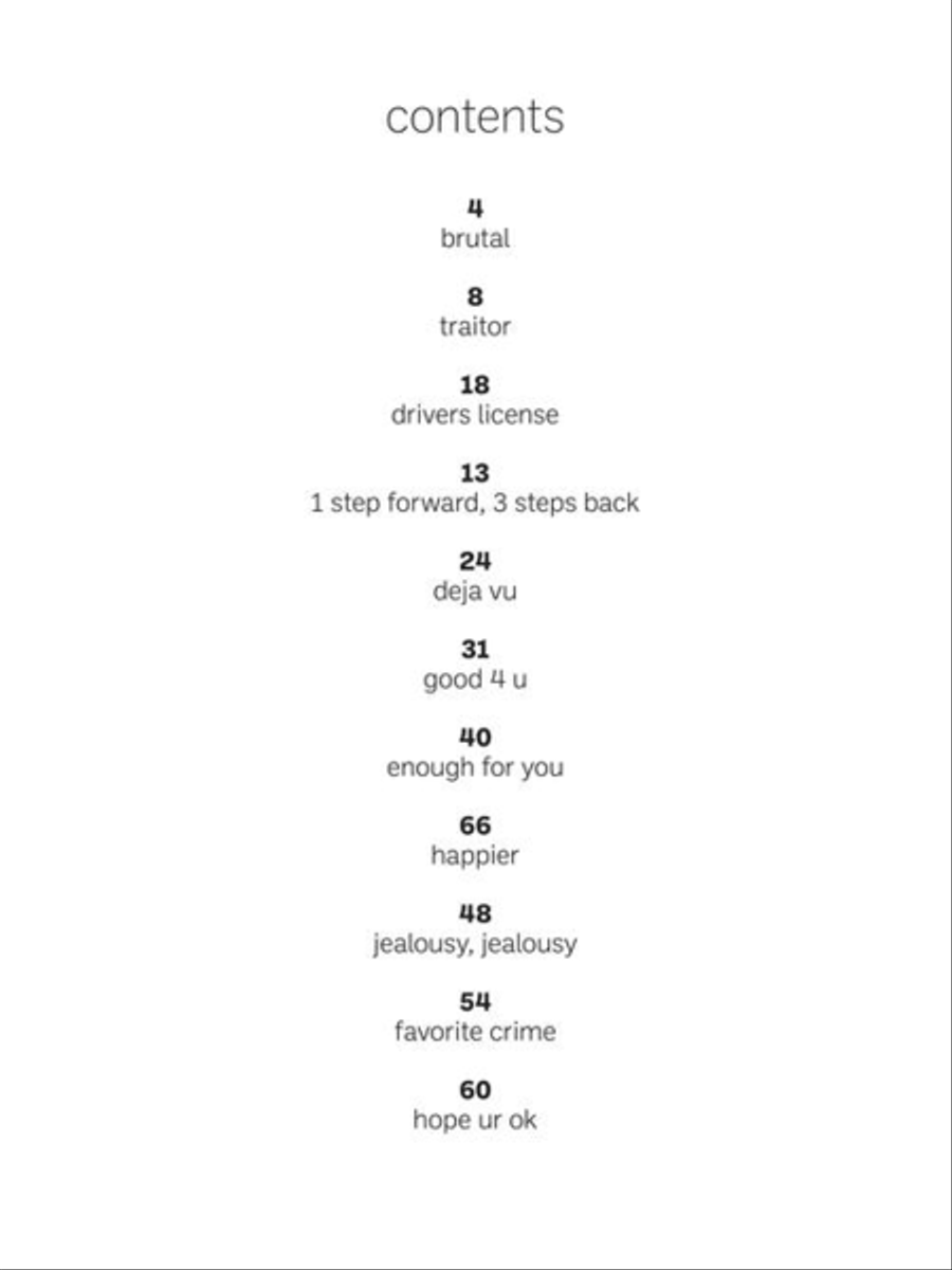 Olivia Rodrigo – Sour Olivia Rodrigo – Sour Piano, Vocal, Guitar scores gallery preview page 3