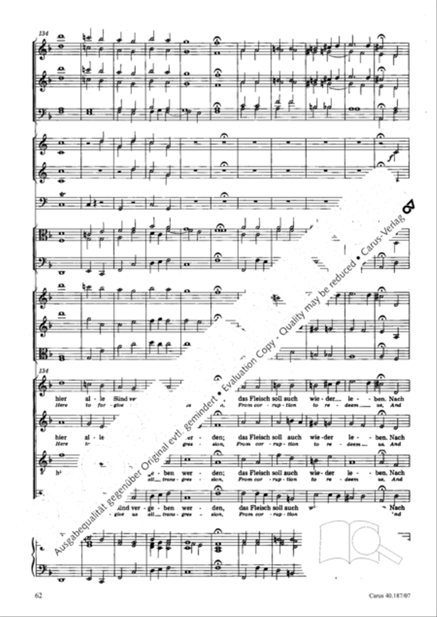 We all believe in one true God (Wir glauben all an einen Gott) 4-Part scores gallery preview page 63