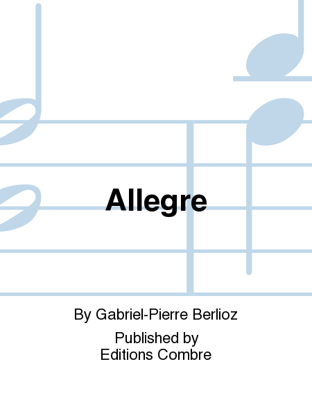 Allegre Piano Accompaniment - Sheet Music