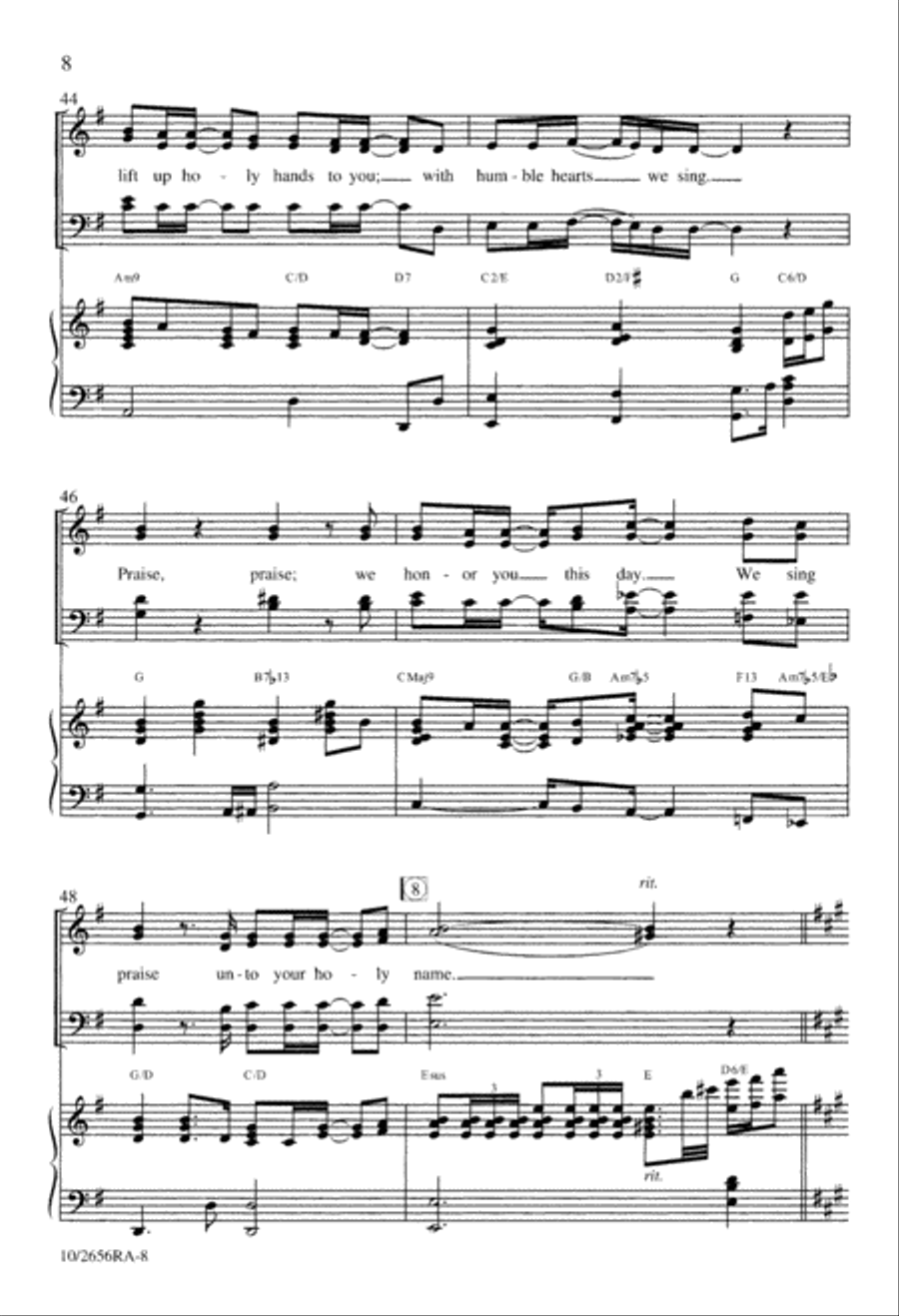 Praise 4-Part scores gallery preview page 8