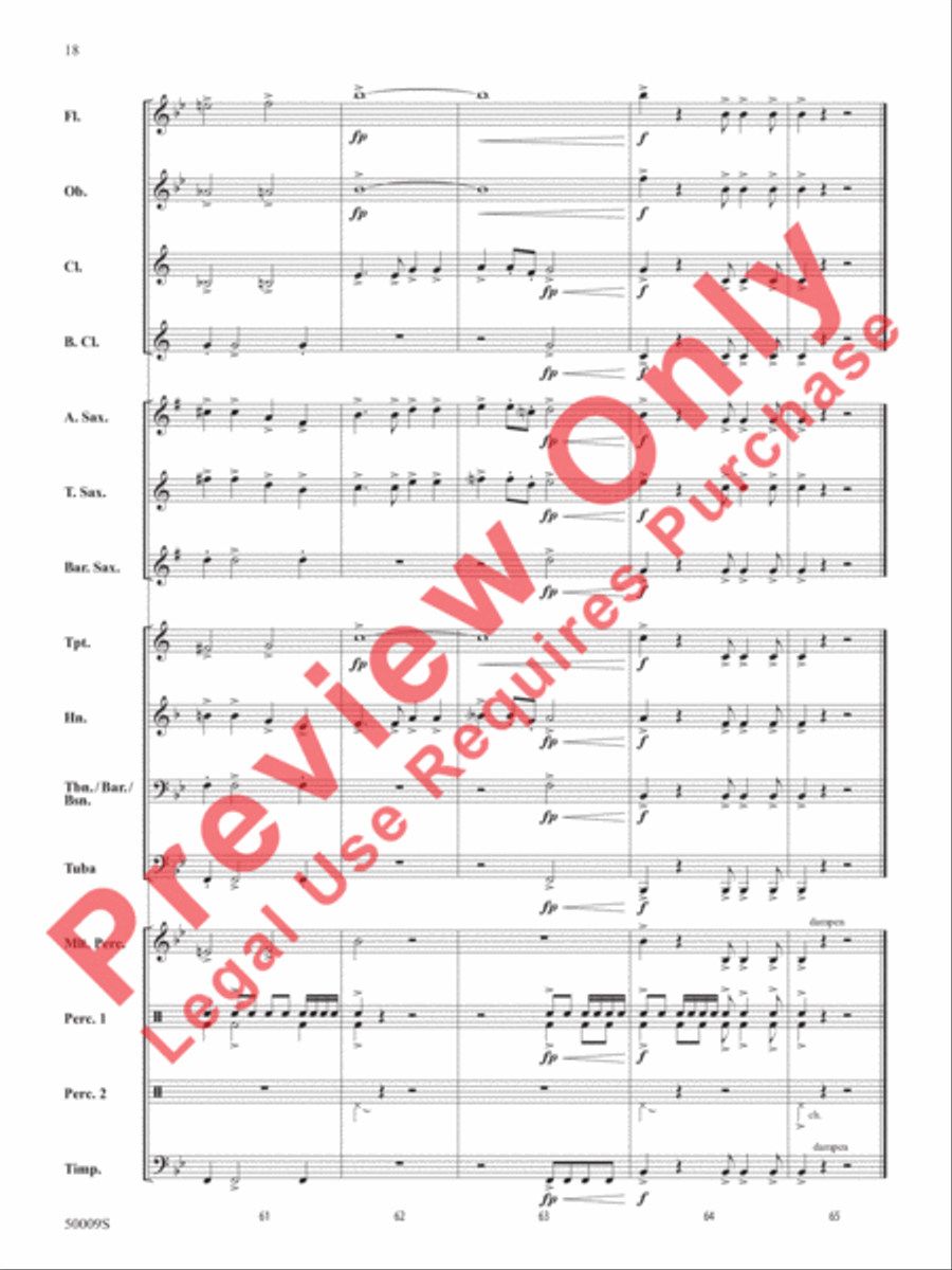 On to Victory Concert Band scores gallery preview page 19