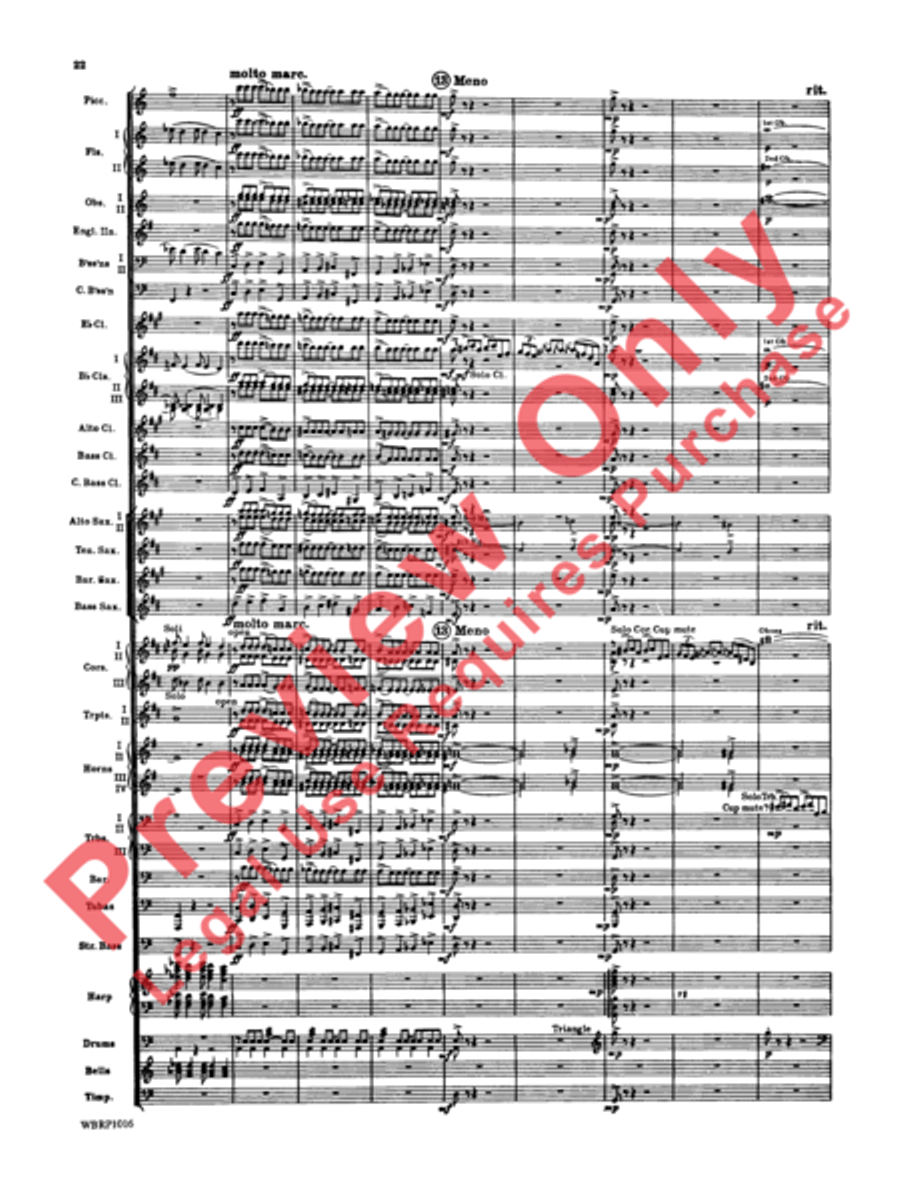 Rhapsody in Blue Concert Band scores gallery preview page 25