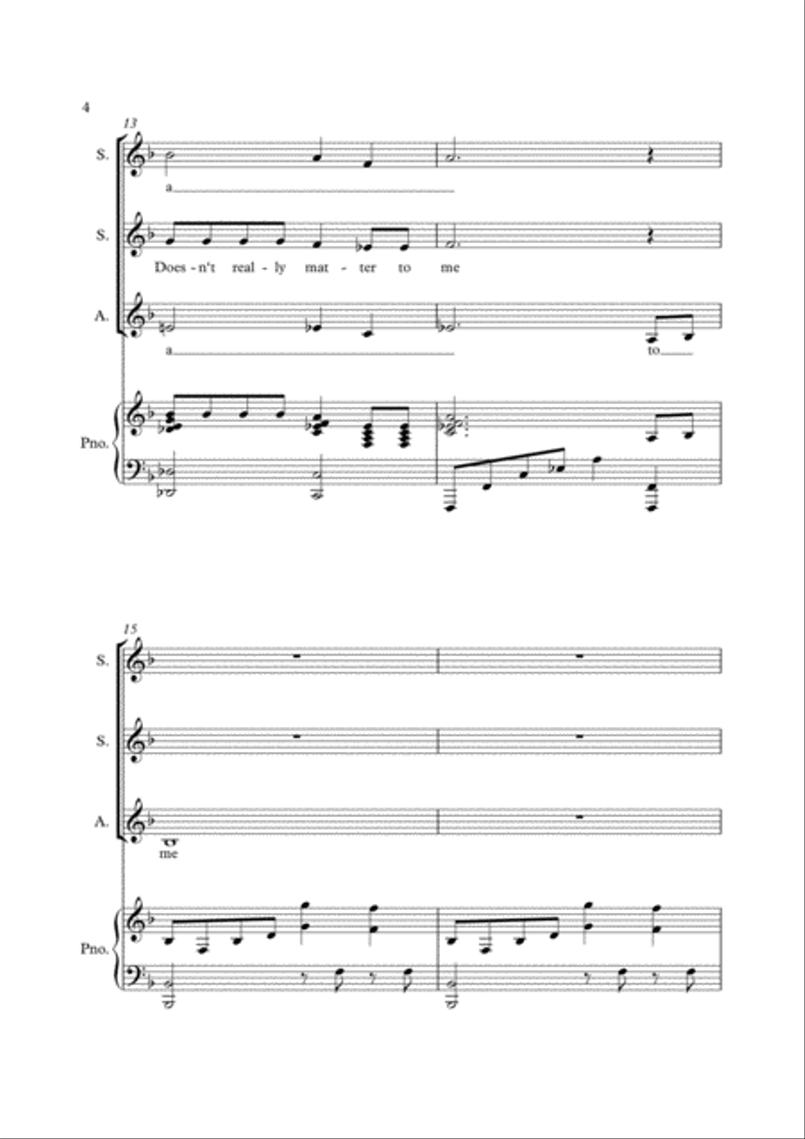 Bohemian Rhapsody SSA scores gallery preview page 4
