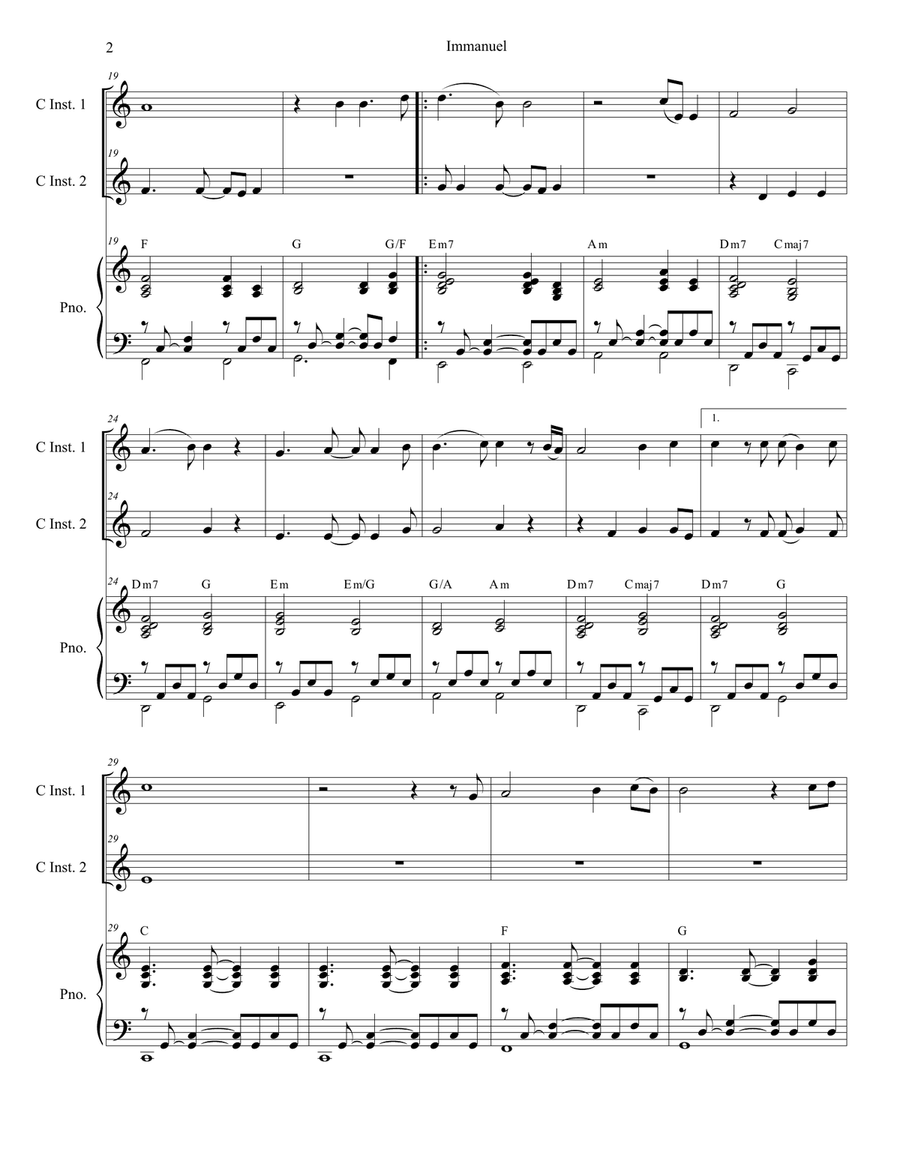 Immanuel Flute scores gallery preview page 2