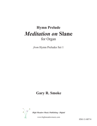 Book cover for Meditation on "Slane"