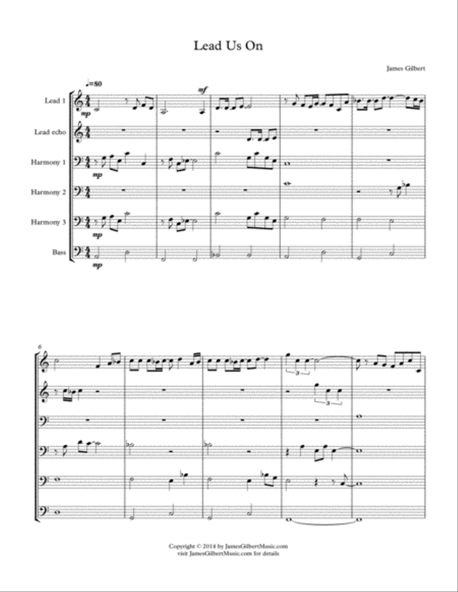 Lead Us On Lead Us On Small Ensemble scores gallery preview page 1