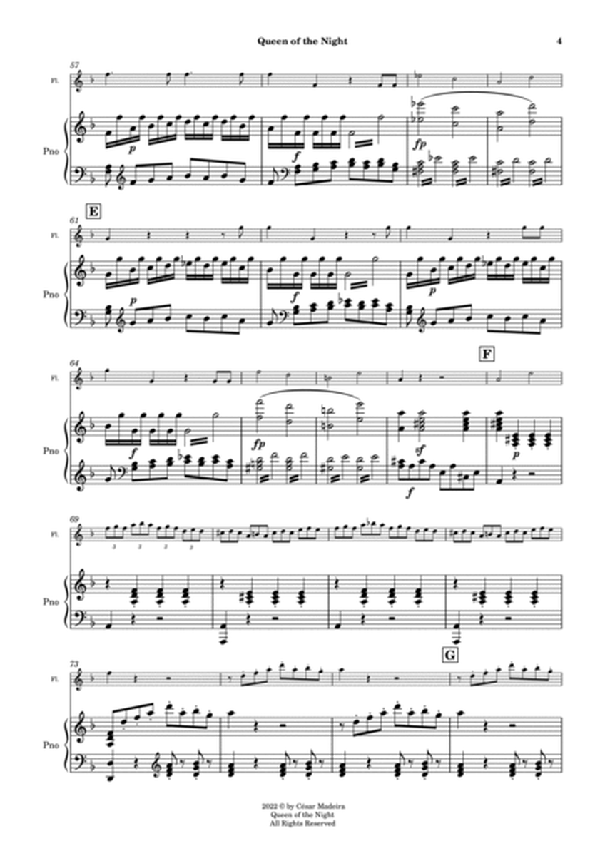 Queen of the Night Aria - Flute and Piano (Full Score and Parts) image number null