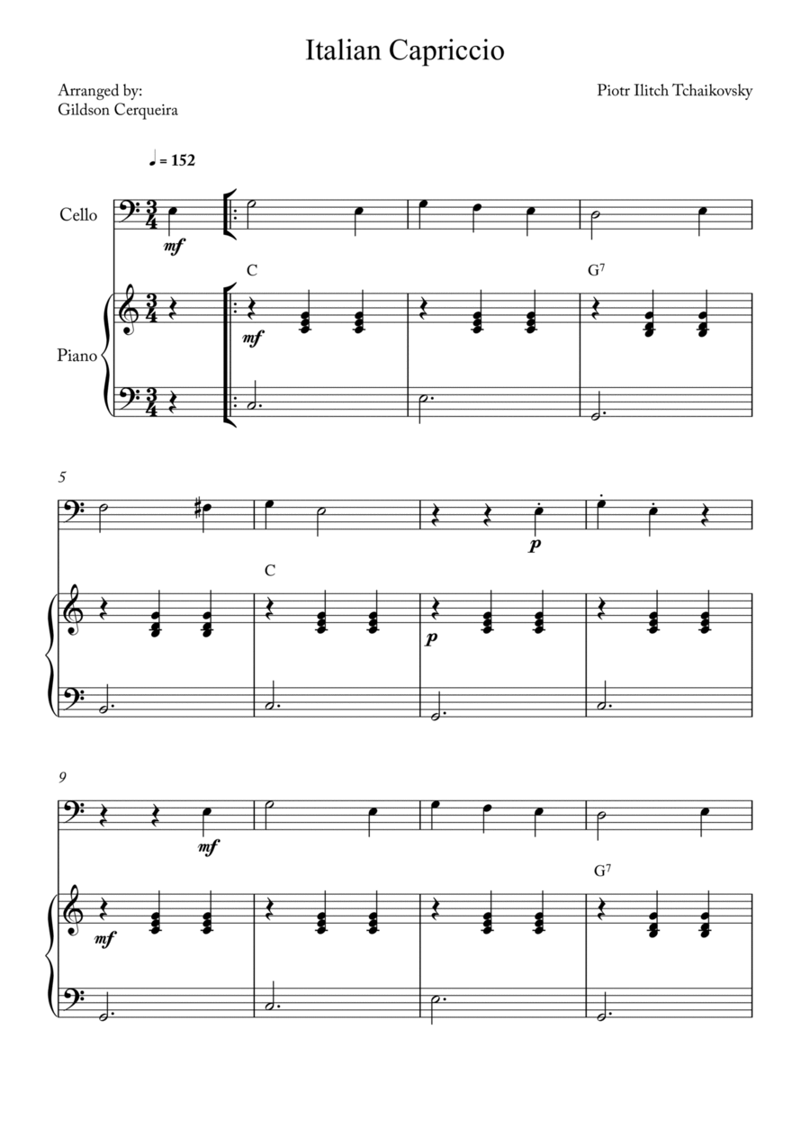 Capriccio Italiano Chamber Music scores gallery preview page 1