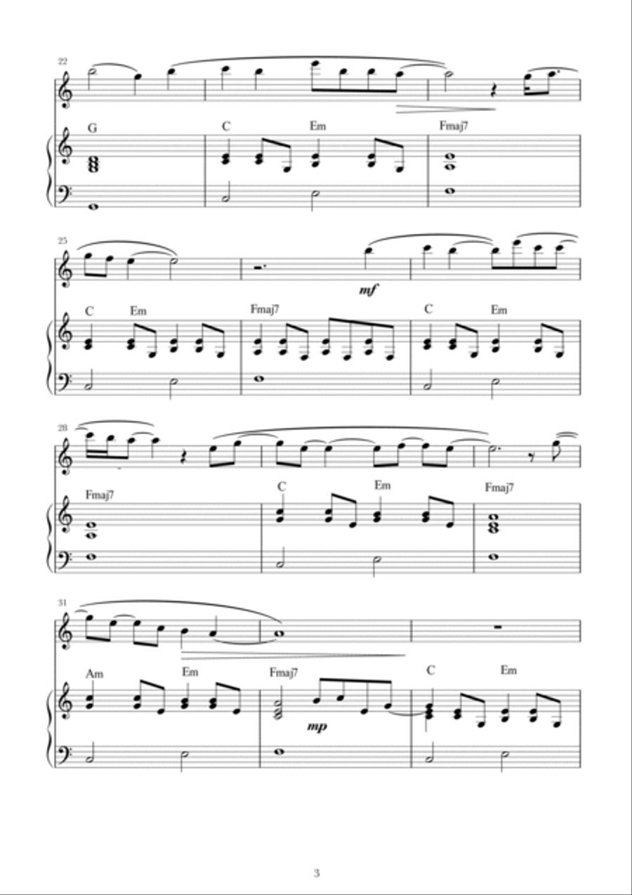 What Was I Made For? Flute scores gallery preview page 3