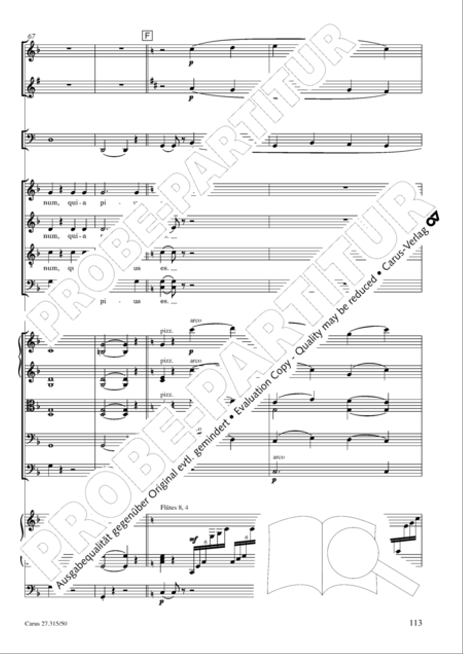Requiem in C major 4-Part scores gallery preview page 116