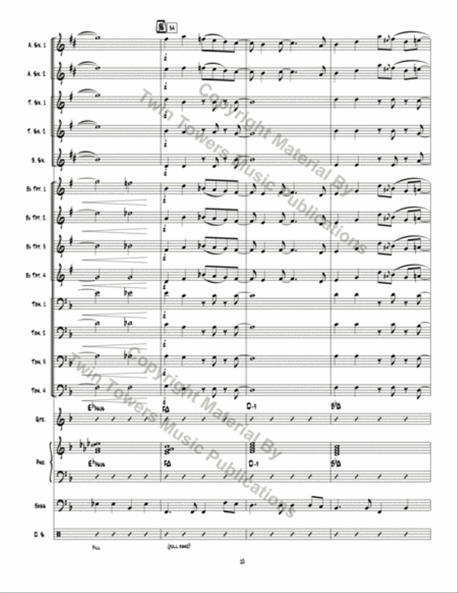 Man Ain't Said My Name Jazz Ensemble scores gallery preview page 11