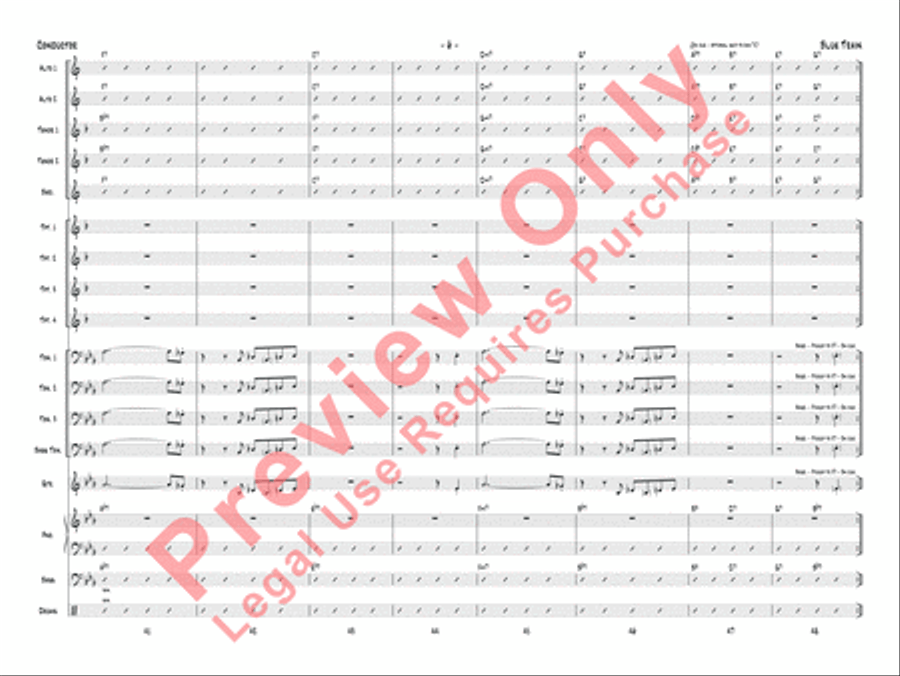 Blue Train Blue Train Jazz Ensemble scores gallery preview page 9